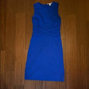 Diane Von Furstenberg Royal Blue Mini Dress
